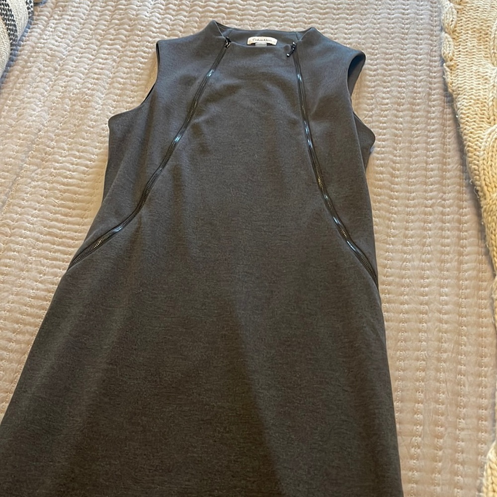 Calvin Klein dress with zippers